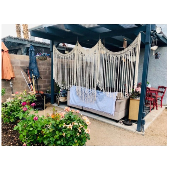 Bohemian Macrame Braided Rope Curtain/Tapestry - Picture 9 of 10